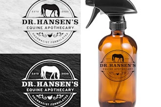 design clean and unique logo for horse farm dog animal pet equestrian