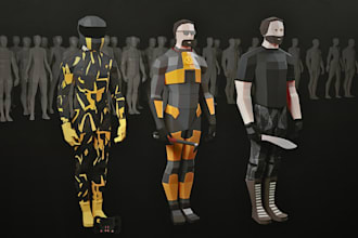 model 3d polygon characters
