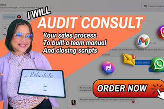 audit consult your sales process built a team manual and closing scripts