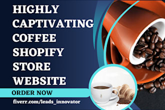 build coffee cafe cafeteria restaurant drinks tea recipe shopify store website