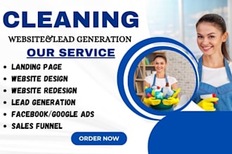 design cleaning service website dry cleaning website office cleaning leads