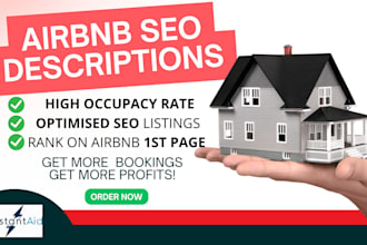 write a converting airbnb listing descritption with SEO