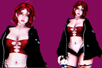 do 3d avatar, nsfw avatar, furry avatar, 3d model, vrchat avatar, nsfw character