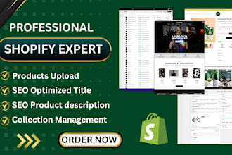do shopify product listing product upload and data entry