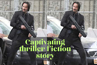 ghostwrite or rewrite a captivating thriller story