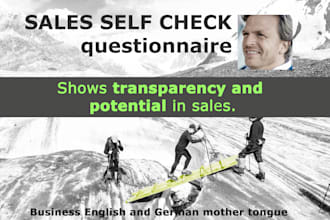 provide a sales self assessment document that will help improve sales
