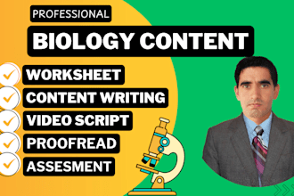 design custom biology workbooks and educational materials for teachers
