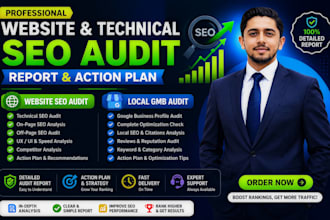 do on page and technical website SEO audit report and local gbp audit report