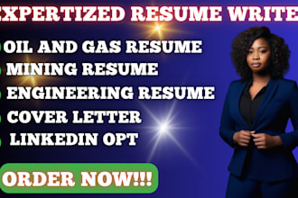 write oil and gas resume, engineering, warehouse manager and cover letter
