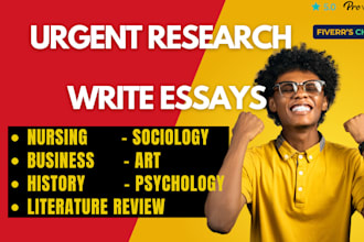 do urgent research, business, reports, history, nursing, summary as essay writer