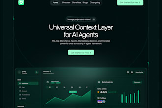 design high converting landing page for your ai website