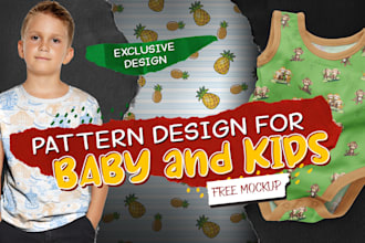 create unique and fun kids clothing pattern design