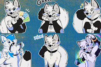 design custom telegram sticker crypto sticker gif animated stickers, nsfw furry
