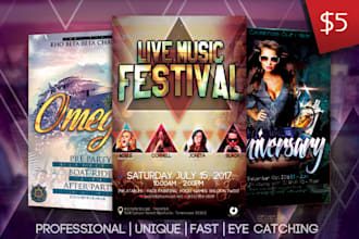 design professional flyers for you