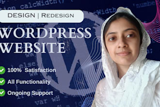 do wordpress design, redesign, build, fix, and theme development