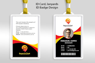 design id card, id lanyard, id badge, identity card, name card, press pass card