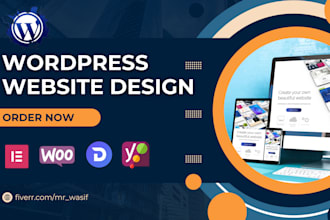 design a clean, modern, responsive wordpress website