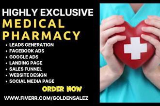 generate medical pharmacy leads patients drugs health consultant sales funnel