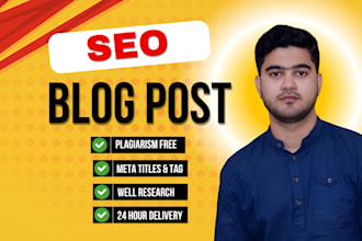 be your professional SEO blog post and article writer