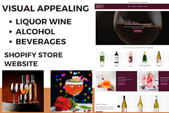 build liquor wine shopify store brewery alcohol beverages grocery coffee website