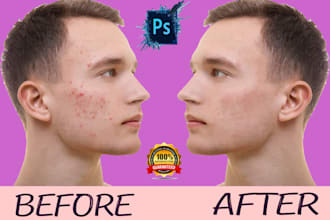 do high end natural beauty photo retouching and editing