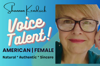 be your american female voiceover for commercials, explainers and tutorials