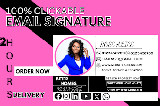 custom logo animated GIF email signatures and mp4  for  brand