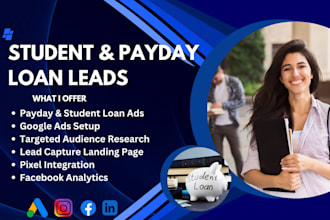 be your social media manager for exclusive business loan leads payday loan leads