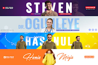 design youtube banner for you