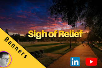 design professional youtube and linkedin channel banners