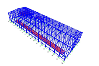 do the design of steel building with foundation