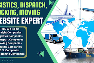 design courier website dispatch and delivery website with admin panel