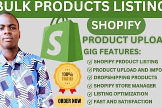shopify product listing, product upload, product description, shopify seo