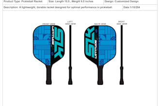 make best 2d pickleball paddle racket design for you brand