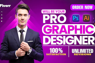 be your graphic designer and adobe photoshop expert, image editing, manipulation
