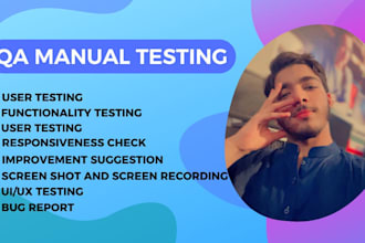 do website testing and,QA,iphone,and android user testing