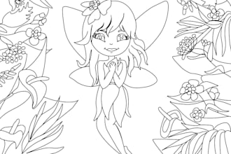 create a coloring picture