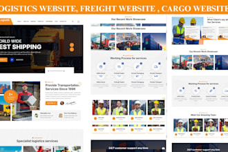 build logistics website, trucking website, transportation website, logistics
