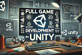 develop a mobile app or game in unity 2d or 3d or android studio