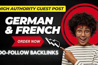 do guest post on german and french sites with do follow links