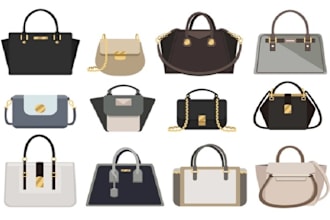 design any bags, handbag, tote bag, duffle bag, technical drawing and tech pack