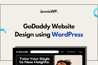 design or redesign your godaddy website using wordpress with SEO optimization