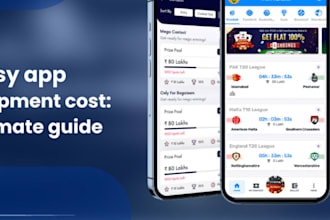develop golf booking app, cricket and sport fantasy app