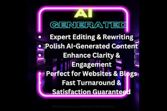 expertly edit and rewrite ai content