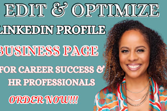 do linkedin profile optimization, optimize business page for HR professionals