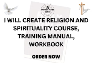 create religion and spirituality course, training manual, workbook