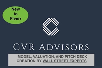 provide a financial model, business valuation and or pitch deck