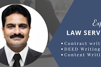 be your lawyer and legal consultant