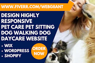 design pet care pet store pet grooming pet sitting dog sitting walking website