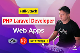 be your PHP laravel developer for full stack web apps, bug fixes, and software